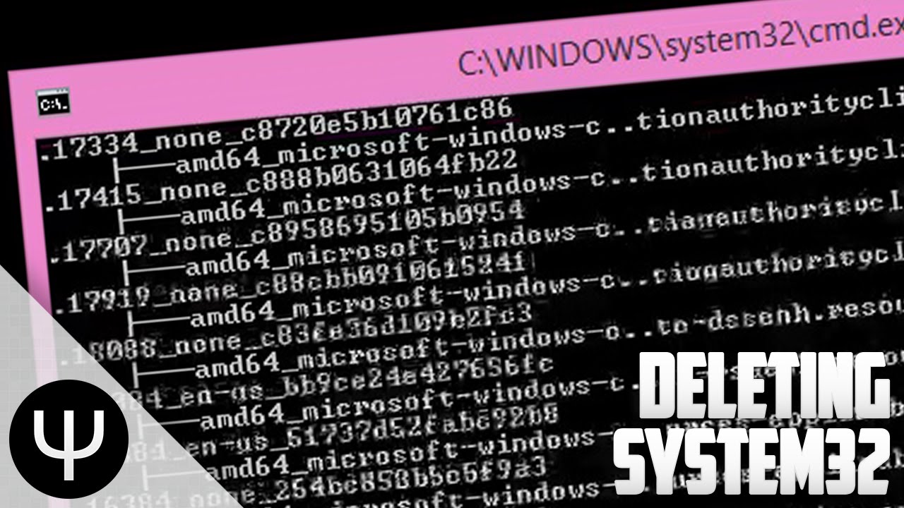 Deleting System32! - YouTube