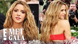 Shakira Makes Her Met Gala DEBUT in Voluminous Red Gown! | 2024 Met Gala