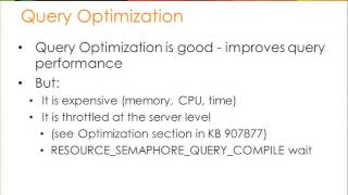 SQL Server Execution Plans -- From Compilation to Caching to Reuse