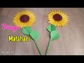 Cara Membuat Bunga Matahari dari Kertas Origami  ||  How to make Sunflowers from origami paper