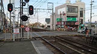 南海高野線 北野田駅6300系(6313編成)区急なんば行発車+7100系(7181編成)試運転 通過