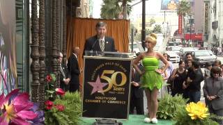 Tinker Bell receives a Star on the Hollywood Walk of Fame
