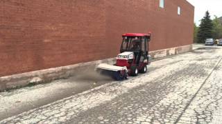 Ventrac 4500 in action sweeping