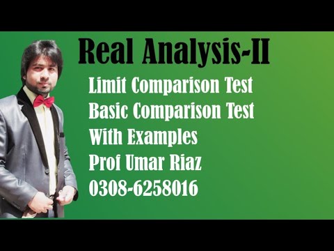 Limit Comparison Test, Basic Comparison Test, With Examples,Real ...