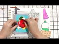 💸 paperdiy 💸] washing dishes and fruit 🫧🍎🍽️ | paperplay |. 설거지와 과일