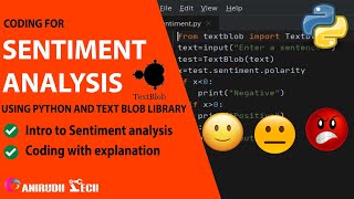 Sentiment Analysis using Python & TextBlob library