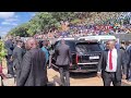 President Mnangagwa and First Lady Dr Auxillia Mnangagwa have arrived at the Heroes Acre