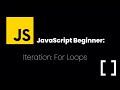 JavaScript Beginner Tutorial: Array Iteration with For Loop
