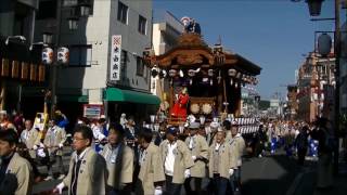 飯能まつり　巡行の様子（原町・双柳・前田・本郷）