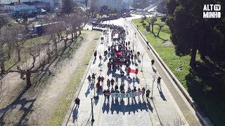 Professores e auxiliares de educação do Alto Minho manifestam-se em Valença | Altominho TV