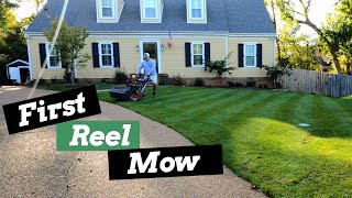 First Mow with Reel Mower // Toro Greensmaster 1000