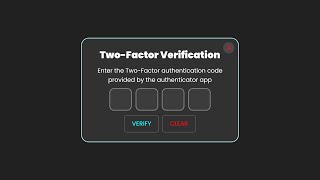 Create a Two-Factor Authentication with HTML, CSS & JavaScript!
