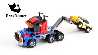 Lego Creator 31033 Tow truck towing a yellow car - Lego Speed Build