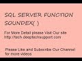 DeepTechSupport : SQL Server SoundEx() Function