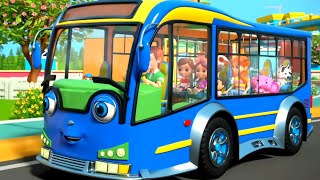 Wheels On The Bus, School Bus + More Vehicles Songs for Children
