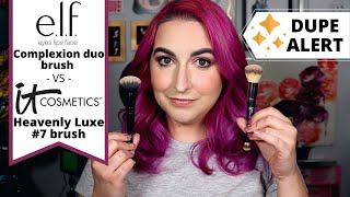 DUPE ALERT - It Cosmetics vs Elf cosmetics Brush duo | Kirby Rose