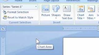 How to change the shape fill of chart elements in a document