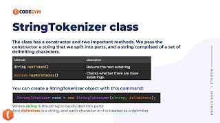 StringTokenizer in Java | CodeGym University Course
