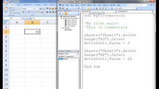 Excel VBA Topic 2.2 - Creating Your First VBA Macro