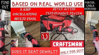 CRAFTSMAN 3 AMP OSCILLATING MULTI-TOOL PERFORMANCE REVIEW #CMEW401