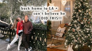 back home to LA + I CAN'T BELIEVE HE DID THIS!!! | VLOGMAS Day 21