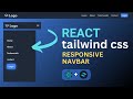 ✨How to create a Responsive Navbar using React and Tailwind CSS || Step by Step Tutorial