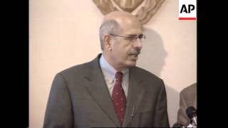 WRAP Hans Blix and Mohamed El Baradei comment in Larnaca