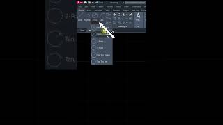 Draw a circle using a center point and a radius in AutoCAD #autocad #autocadforbeginners