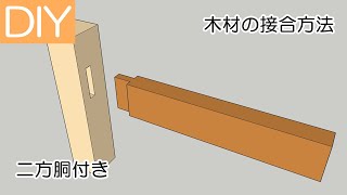 木材の接合の方法で、ほぞつぎの中の二方胴付き―Lifeなびチャンネル。