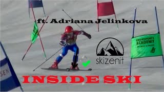 Inside ski in ski racing