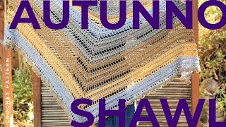 Autunno Shawl How To Crochet A Triangle Shawl In Lightweight Yarn Video Tutorial