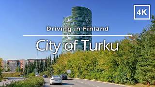 Driving in Turku city center, Finland - 4K