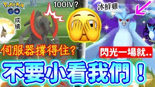 黑化雙斧戰龍✨廣域破壞招式PVP😧不要小看我‼️暗影冰鮮雞🤣閃光一場捕捉！伺服器撐得住！6月牙牙社群日+急凍鳥成績｜PokemonGo Shiny Haxorus｜Shadow Articuno