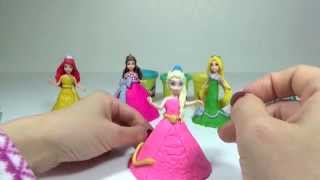 Play Doh Ball Gown Disney Princess Glitter Glider Frozen Elsa Rapunzel 플레이도우 드레스 겨울왕국 엘사 라푼젤