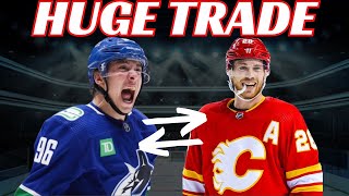 Breaking News: Huge NHL Trade - Flames Trade Lindholm to Canucks for Kuzmenko + More