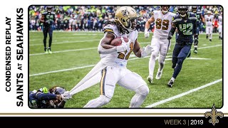 Kamara Goes Off in Seattle | Saints-Seahawks Week 3 2019 Condensed Replay