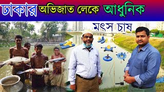 ঢাকার অভিজাত লেকে আধুনিক মৎস চাষ । এসেছে সময় মৎস্য চাষে ঘুরে দাড়াবার ।