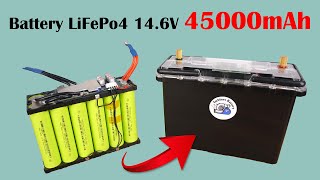 Make a Car Battery using Cell LiFepo4 12V 45Ah