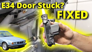 Replacing the Door Panels and Lock Actuators on Project E34 535i (Door Stuck Closed FIX)