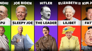 The Nicknames Of World Leaders | Comparison