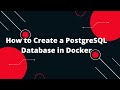 Docker Tutorial for Beginners #16 How to Create a PostgreSQL Database in Docker