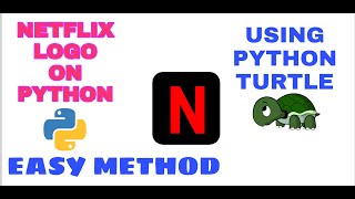 How to make Netflix logo on Python || Easy Way Using Turtle || Python World