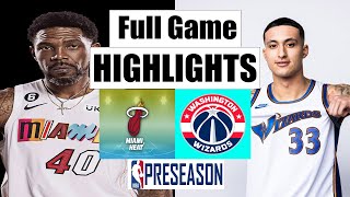 Washington Wizards vs Miami Heat FULL GAME HIGHLIGHTS | 2022 NBA Regular Season