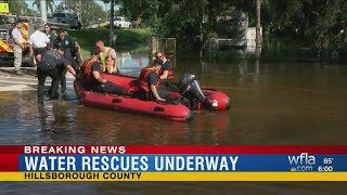 Water rescues underway in Hillsborough County