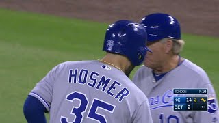 KC@DET: Hosmer hits RBI single for his fifth knock