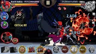 Skullgirls Mobile:Black Dahlia Psycommander True Combo