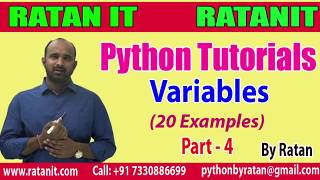 Python Tutorials || Types of Variables Part-4 || By Ratan sir