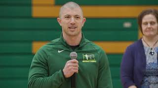 Dan Gallagher (SD '24) Addresses Milken Award Assembly