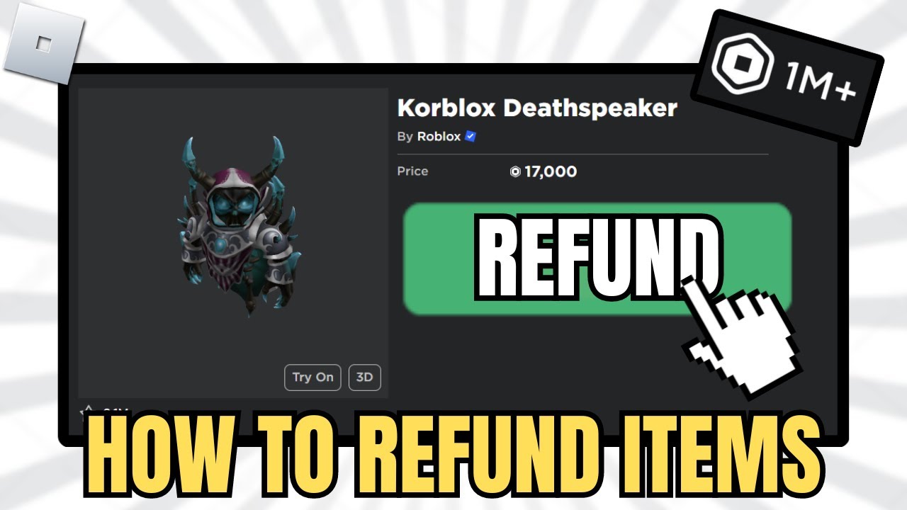 How To REFUND Items On ROBLOX To Get Your ROBUX Back! (Working) - YouTube