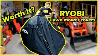 Ryobi mower cover #diy #lifehacks #gardening #lawncare #homedepot #electric #ryobitools #powertool